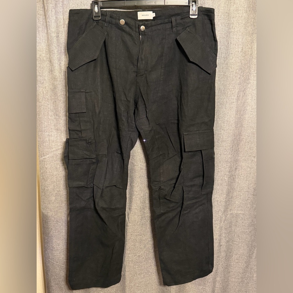 Rhude Black Cargo Pants